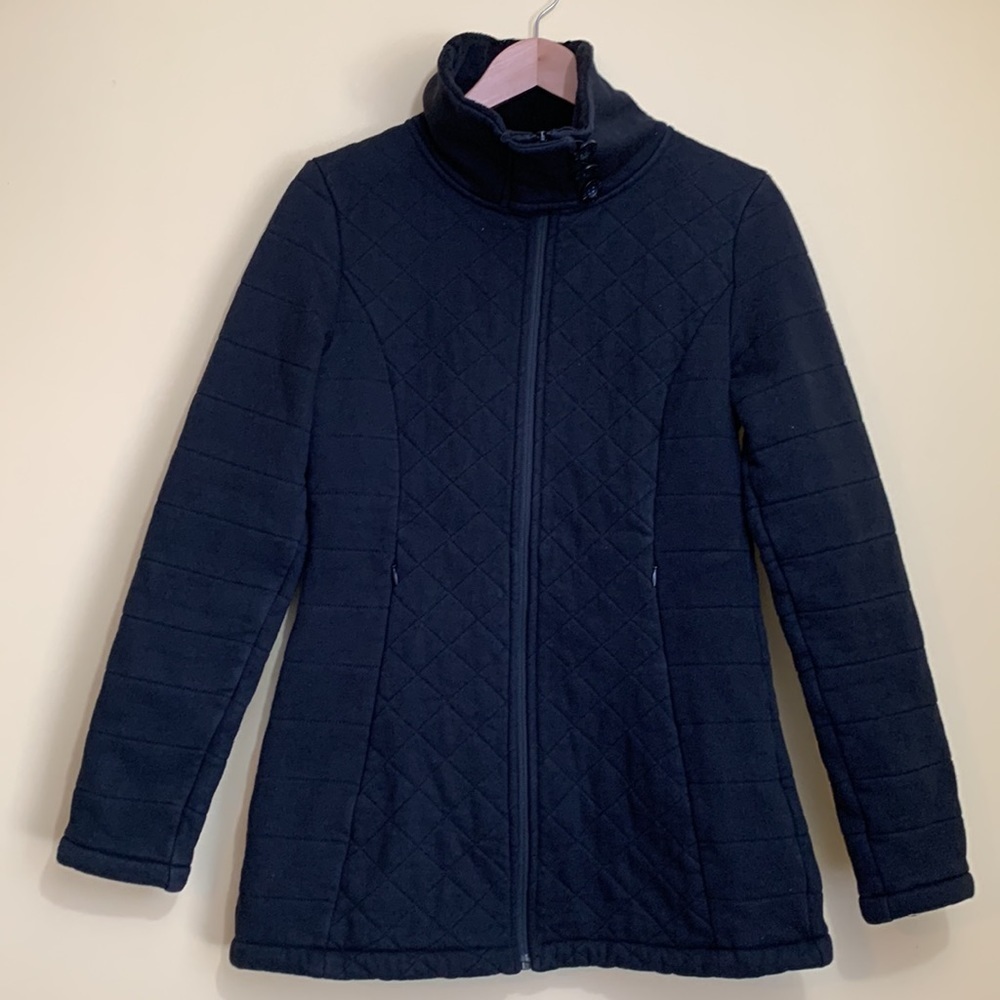 The North Face | Black Caroluna Quilted Raschel Oso Fleece Lined Zip Jacket S